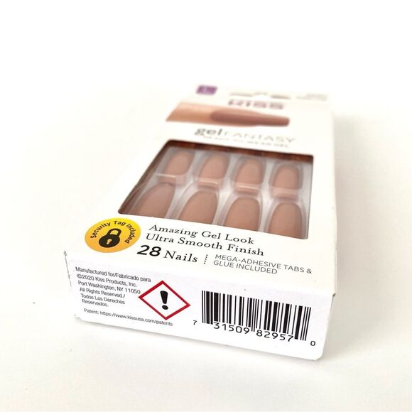 Kiss Gel Fantasy Press-On Nails - Tan / Brown - Picture 3 of 4